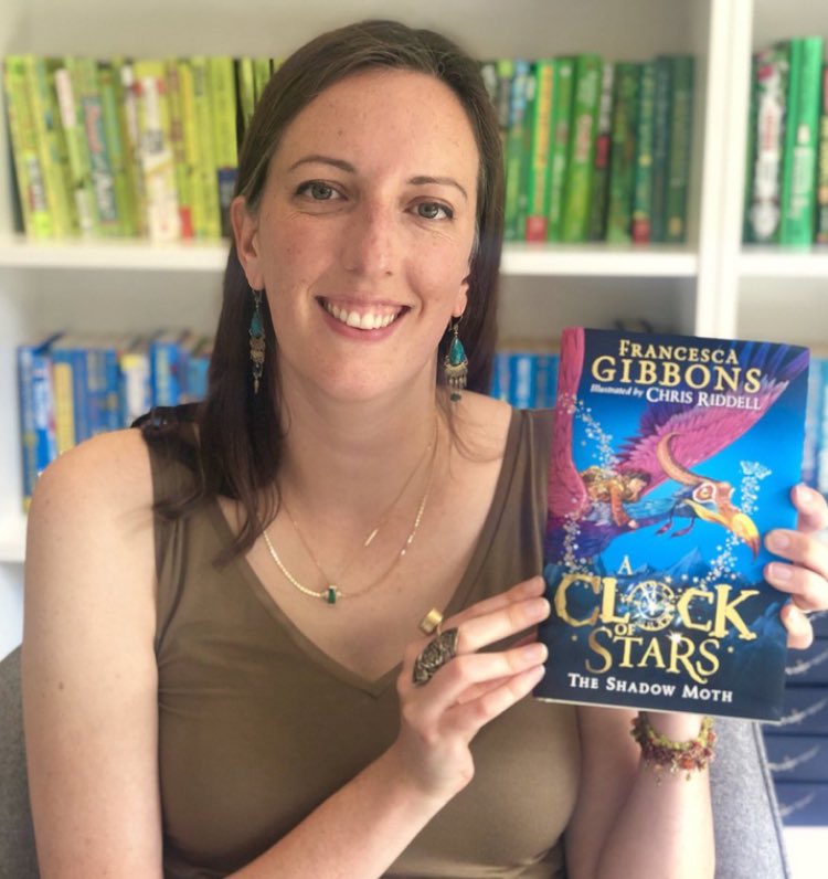 madhatterbook's tweet photo. We are so very excited to be chatting to children’s author Francesca Gibbons today via zoom at 6pm 📚 A Clock of Stars will thrill & delight children & all who lovechildren’s books 😘 To join this free webinar drop us a message #clockofstars #followthemoth #harpercollins https://t.co/35t0L7S5Fr