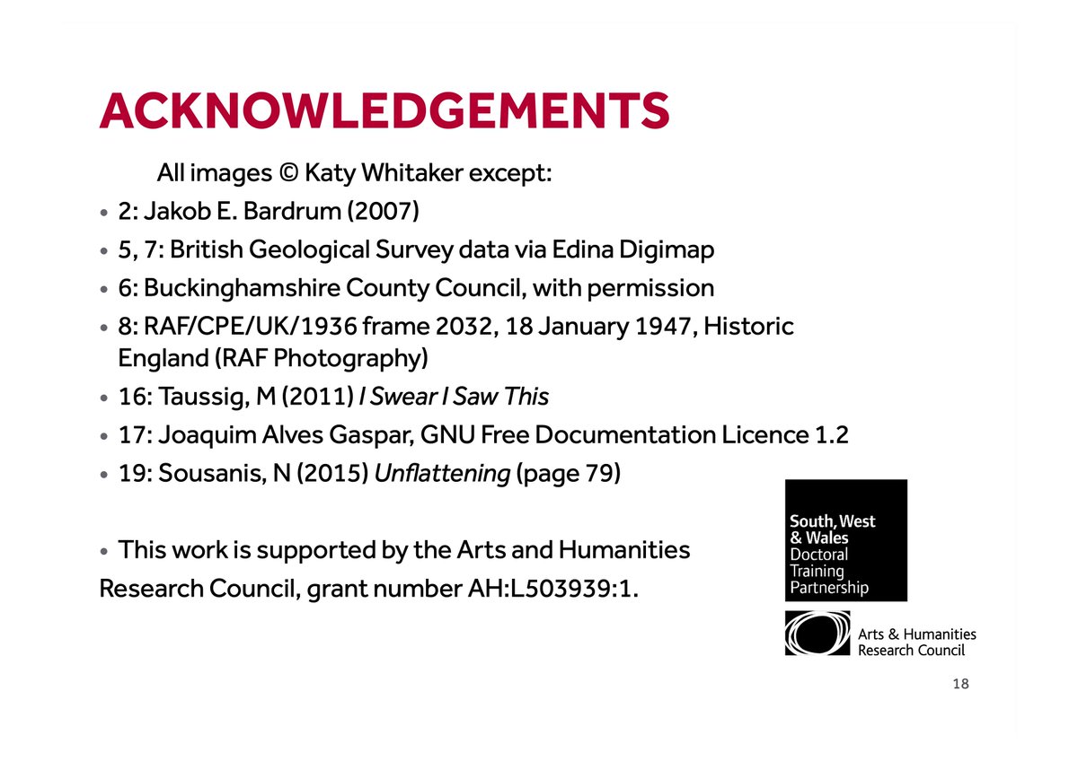 20/20 So in considering some of the  #HiddenLandscapes of my PhD project I have begun to consider the hidden landscape of research, and to see the unseen in archaeological fieldwork. Thanks for reading! Here are a few of the many acknowledgments that I owe. to Elaine and Krysia!