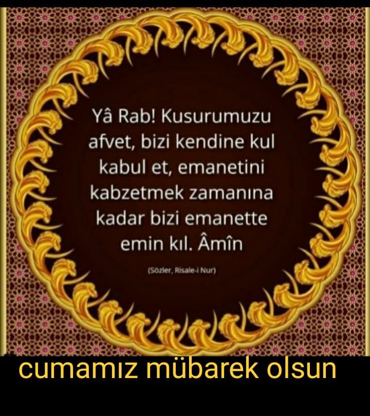 @Ozlem34_RT @34ozlemm @SON_OSMANLI_29 @ULUBEY350 @OSMANL_TRN1299 @tubadengiz @isinasli1982 @kaplan_E_ @Aydnmermerci @_Abdllh_CmbZ @_2023_2053_2071 @Ozturk3406 @1001esat2 @onlyRT1_ @ULKU_ASYA_44 @NAZLI_0218 @furkanduygu34RT @mehmet_oral_1 @mehzery @FesihAcar13 @SAHiP__KIRANZB @IRtert @Reismustafa1972 @Daltonslar @nihatcad @yalniz_kurt_34 @resulbasibuyuk @KocRt01 @Elabozdemir1 @Mehmetlm9 @sehmusreis21 @samisami6134 @nagehan71 @ERTAN1979 Cumanız Mübarek olsun