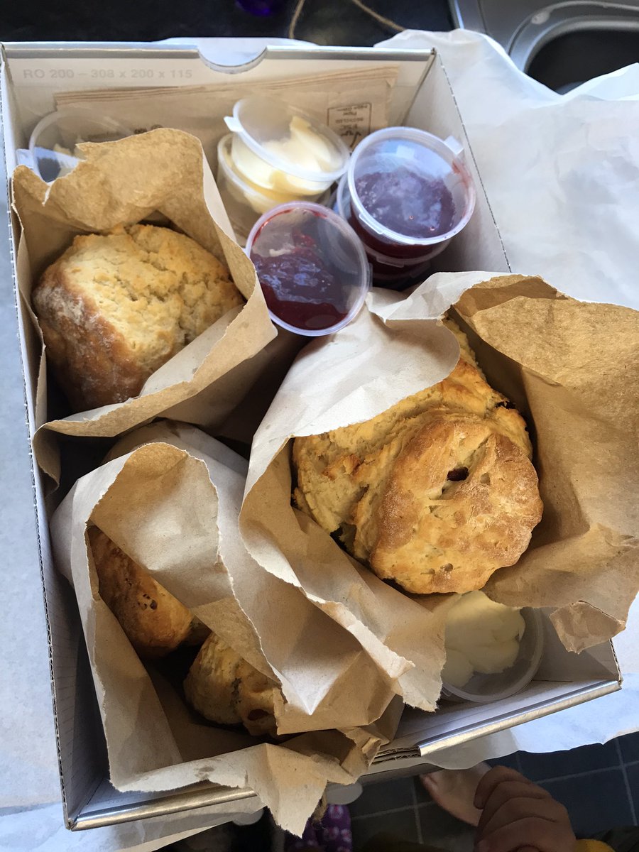 LadyBenderloch's tweet photo. Now, those are scones 💜#bestsconesever #holidayhighlight #nc500 #KindnessMatters https://t.co/sj7Cl3GIAe
