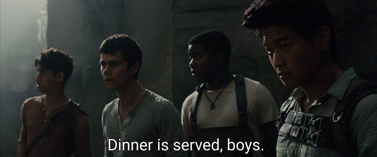 real scenes from the maze runner: a thread that has nothing to do with the table read at all