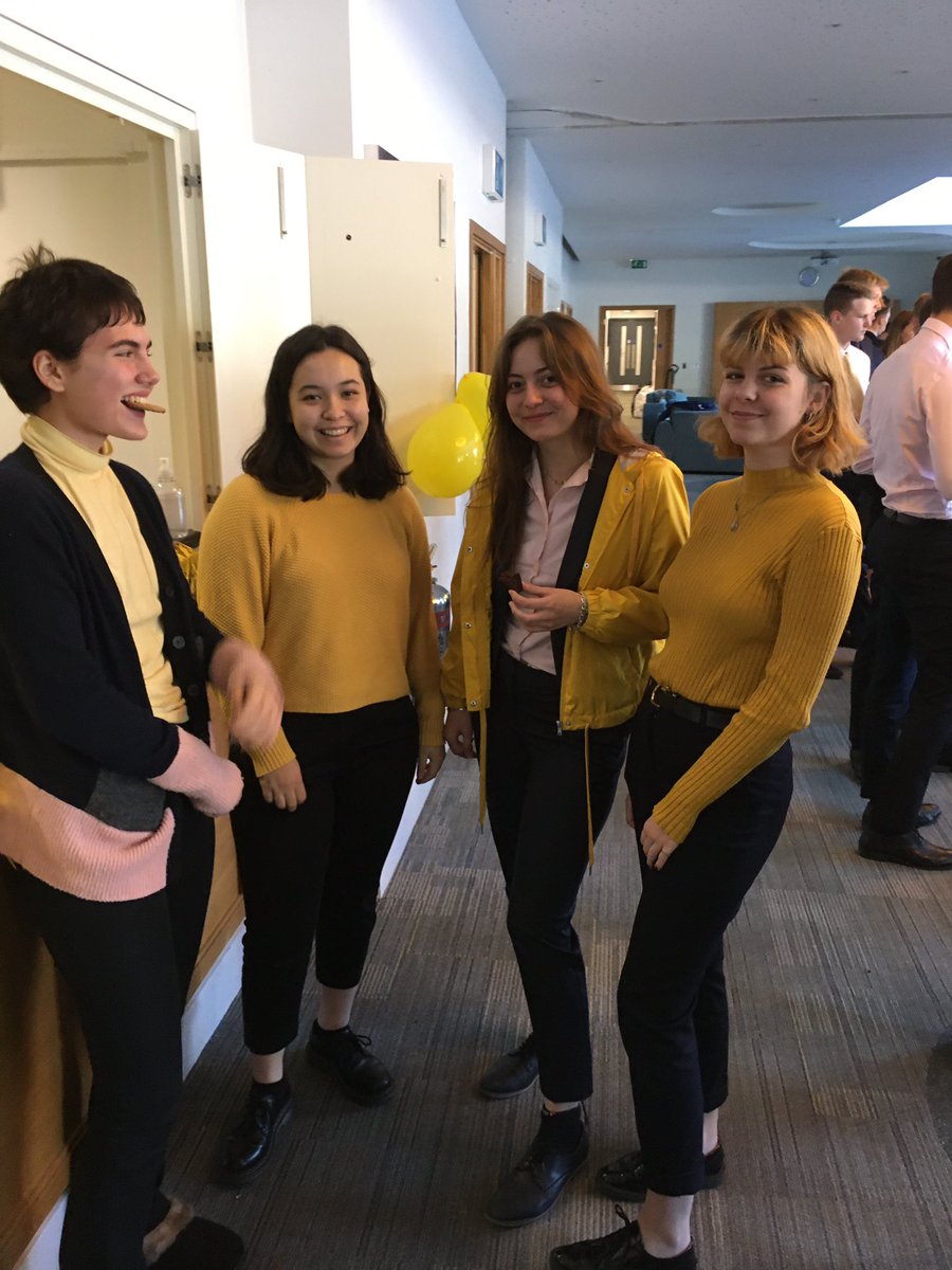 Happy mental health awareness day. Lots of yellow and a brilliant talk by the prefects this morning.