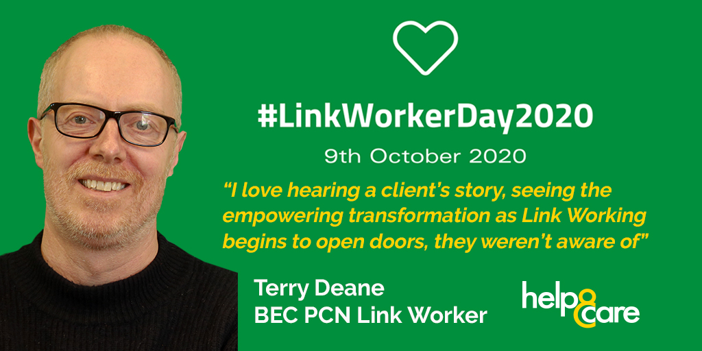 helpandcare's tweet photo. Happy #LinkWorkerDay2020!
Today we would like to introduce you to some of our colleagues who work hard to support members of our local Community.
Introducing Terry PCN #LinkWorker at Help & Care
🔎Explore: https://t.co/CRgVKLt3YU
#socialprescribing #wellness #pcdemonstrator https://t.co/N5CfVppwvP