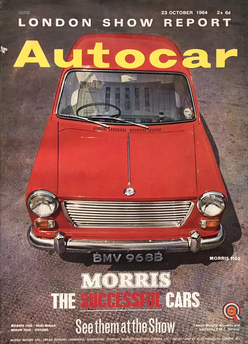 AutocarArchive's tweet photo. #AUT6410 Autocar magazine 23rd October 1964

Cover picture : #Morris1100 (#ADO16) yes “again” see #AUT6310 and #AUT6210

London show report

A message from W Swallow (Vauxhall) in his SMMT capacity 

Concerns about traffic growth though quoted statistics are inconherent https://t.co/K9BMqve80c