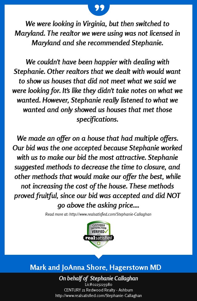 Thanks for the kind words! It was a pleasure helping you find your new realsatisfied.com/Stephanie-Call… via <a href="/realsatisfied/">RealSatisfied</a>