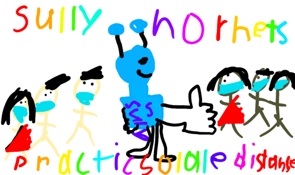 art_sully's tweet photo. It made my day to see this adorable (AND SOCIALLY RESPONSIBLE) art during my daily media album check in Schoology this morning! @SullyES_LCPS https://t.co/IUNzEYI66z