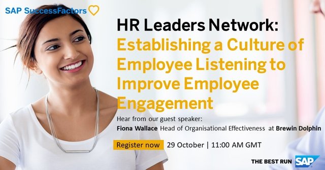 Don’t miss hearing from Fiona Wallace as she shares insight into how Brewin Dolphin’s employee listening strategy improved #EmployeeEngagement across the business. Join the discussion bit.ly/3iHJ0eo