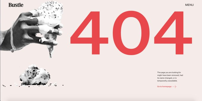 invmedau's tweet photo. Never before I had experienced such a visually appealing and fun error page. By far one of my favorite ones!  

#Webdesign https://t.co/q7R9ESfwdB