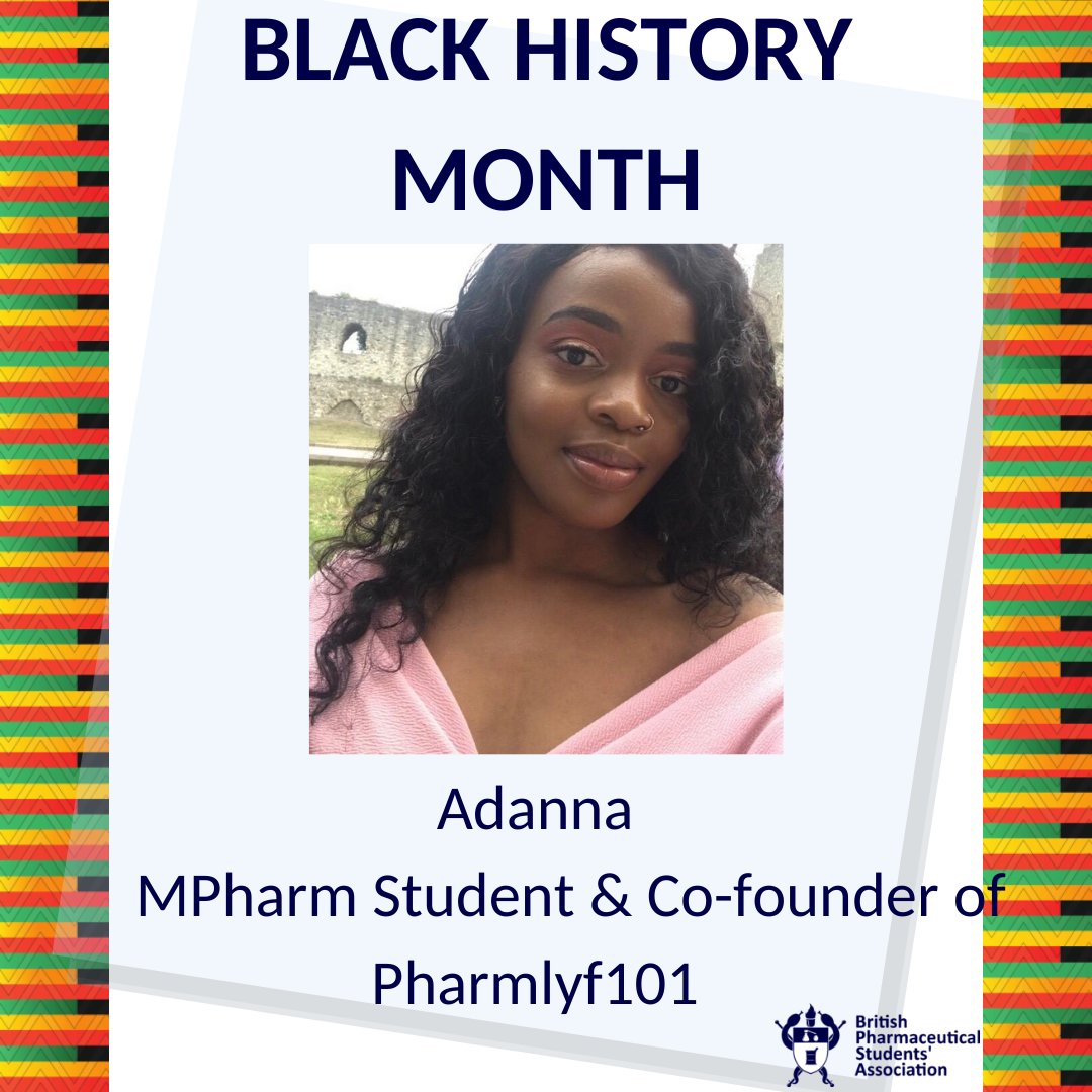 @AdannaAO_ currently doubles as a 4th year MPharm Student and a community pharmacy pre-registration Pharmacist, who is excited for an opportunity like this to showcase Black Pharmacists/ Pharmacy students. The importance of representation cannot be overemphasized. 1/3