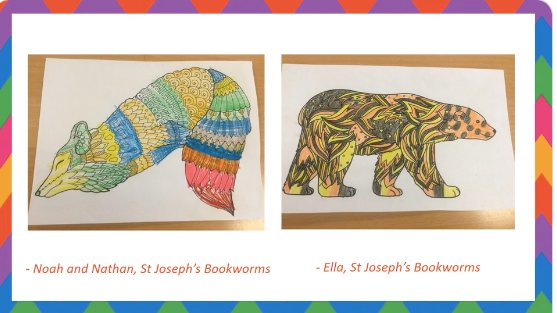 lantanapub's tweet photo. It's wonderful to see some of the creative responses from young readers to our picture book, #YoureSnugWithMe as a book on the 2020 Kate Greenaway Shortlist from this year's Shadowers! #CKG20 #LibrariesWeek https://t.co/lVBRzf0odu