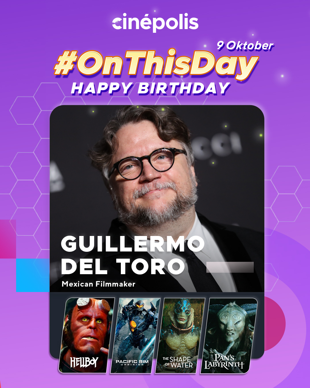 Happy birthday, Hayoo, yang mana nih film garapan Guillermo del Toro favoritmu? 