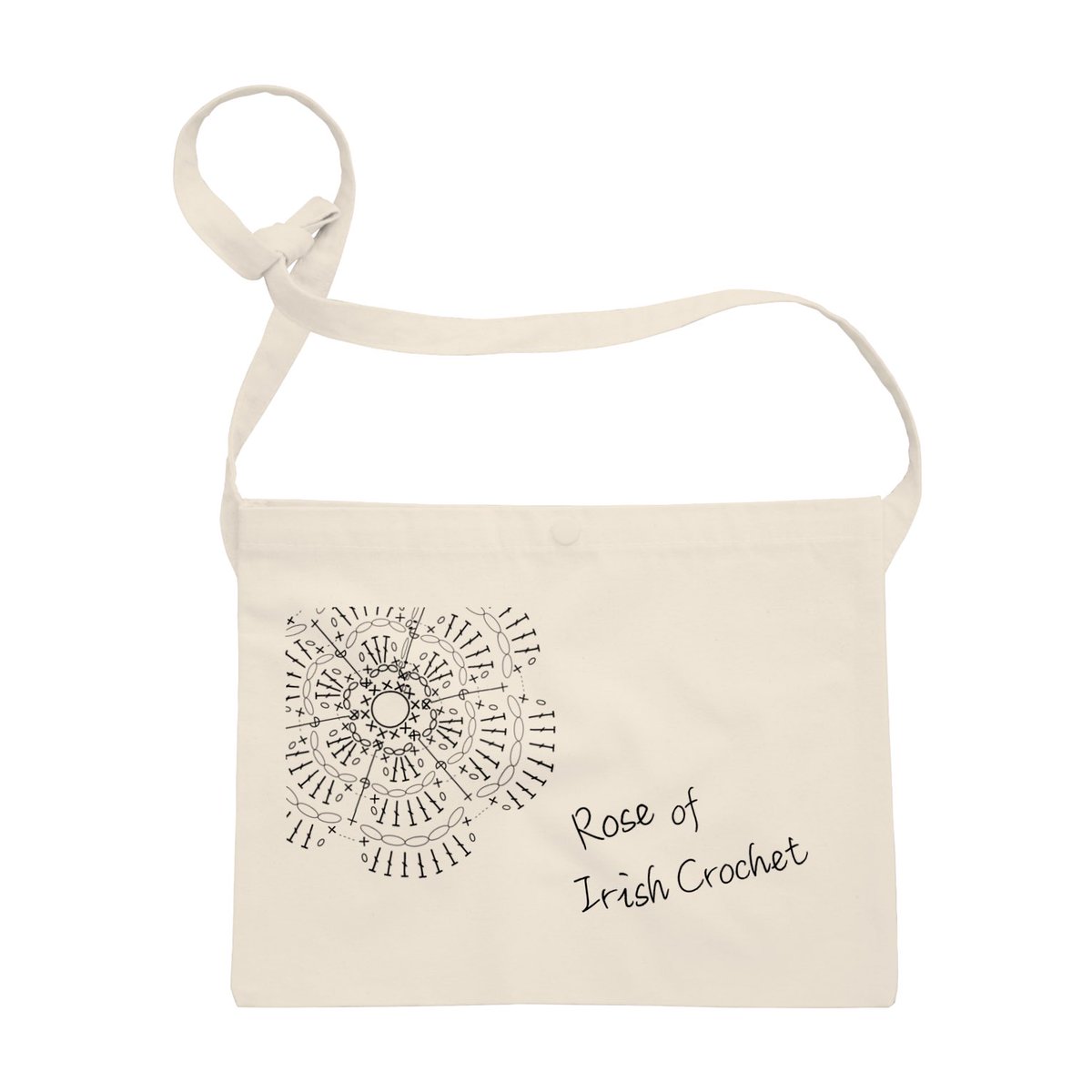 En Selfish みんぐ 付け襟ストール強化中 A Twitter 編み図プリントグッズ サコッシュのカラープリントver や きんちゃく トートバッグもございます 通販サイトはこちら T Co 44kfgudo8m レース編み かぎ針編み 編み図 サコッシュ