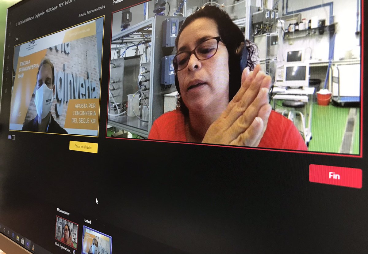 nexconfuab's tweet photo. Hemos conocido de primera mano con @mesuarezojeda, coordinadora del máster en Ingeniería Biológica y Ambiental, el Departamento de Ingeniería Química, Biológica y Ambiental de la #EnginyeriaUAB @EnginyeriaUAB @UABBarcelona https://t.co/ZJIp1HPVLM