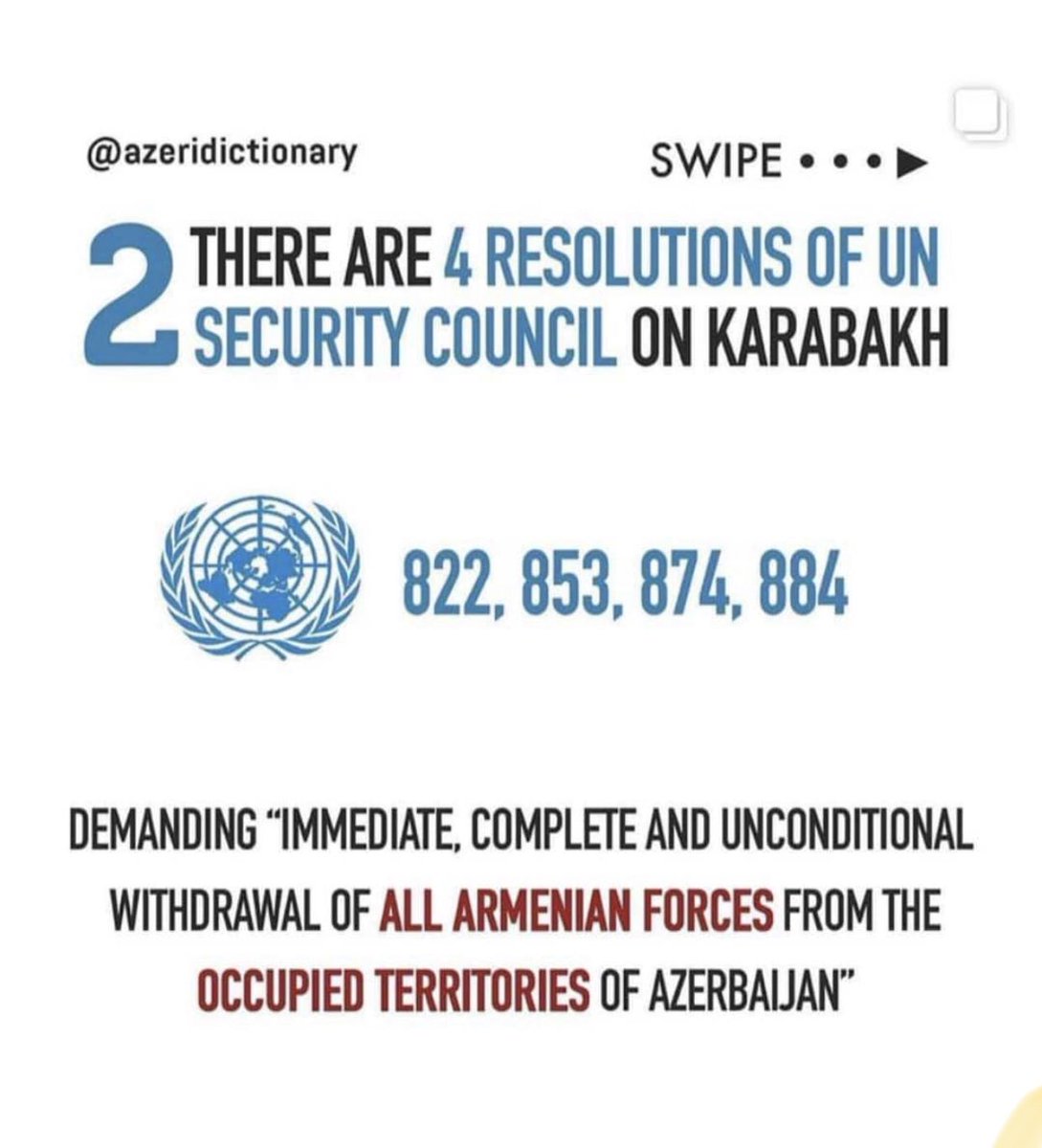 AyselGafarova88's tweet photo. #StaywithAzerbaijan #respectUNresolution #RespectUN #KarabakhisAzerbaijan #KhojalyGenocide https://t.co/jduSX1r9gE
