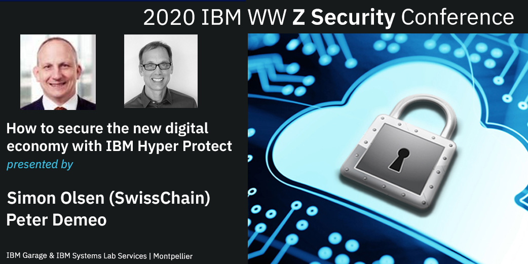 yannicklefloch's tweet image. Last but not least day of #IBMzSEC WW @IBMZ #security conference! How to secure the new digital economy with IBM Hyper Protect by @peter_demeo &amp;amp; Simon Olsen (Swiss Chain)