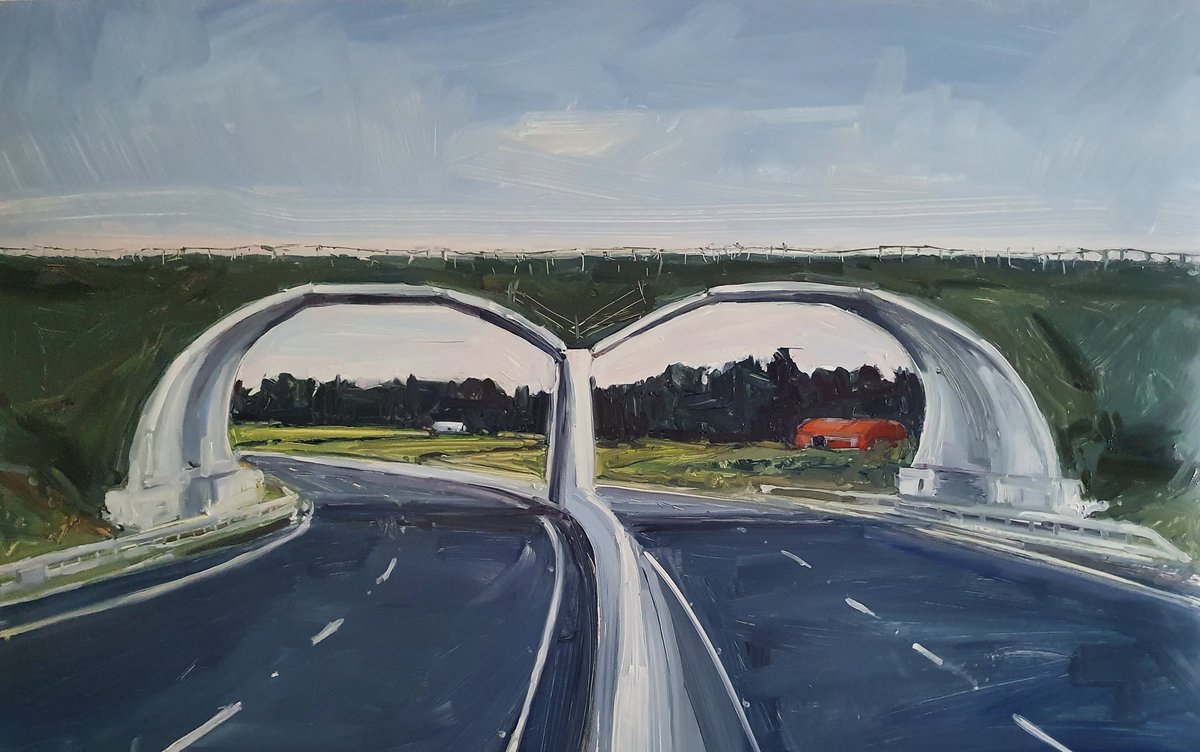 Kaye_Maahs's tweet photo. 61×96cm #bat #bridge #batbridge #painting #Gort #Galway #M18 #environment #green #overpass #Motorway #Irish #wildlife #FridayFeeling #gorttotuammotorway #clarearts #staypositive #StaySafe #StayConnected #dontlet #COVID19 #win #arta #IrelandGoesGreen #fridaymorning https://t.co/3Bidtg5RHE