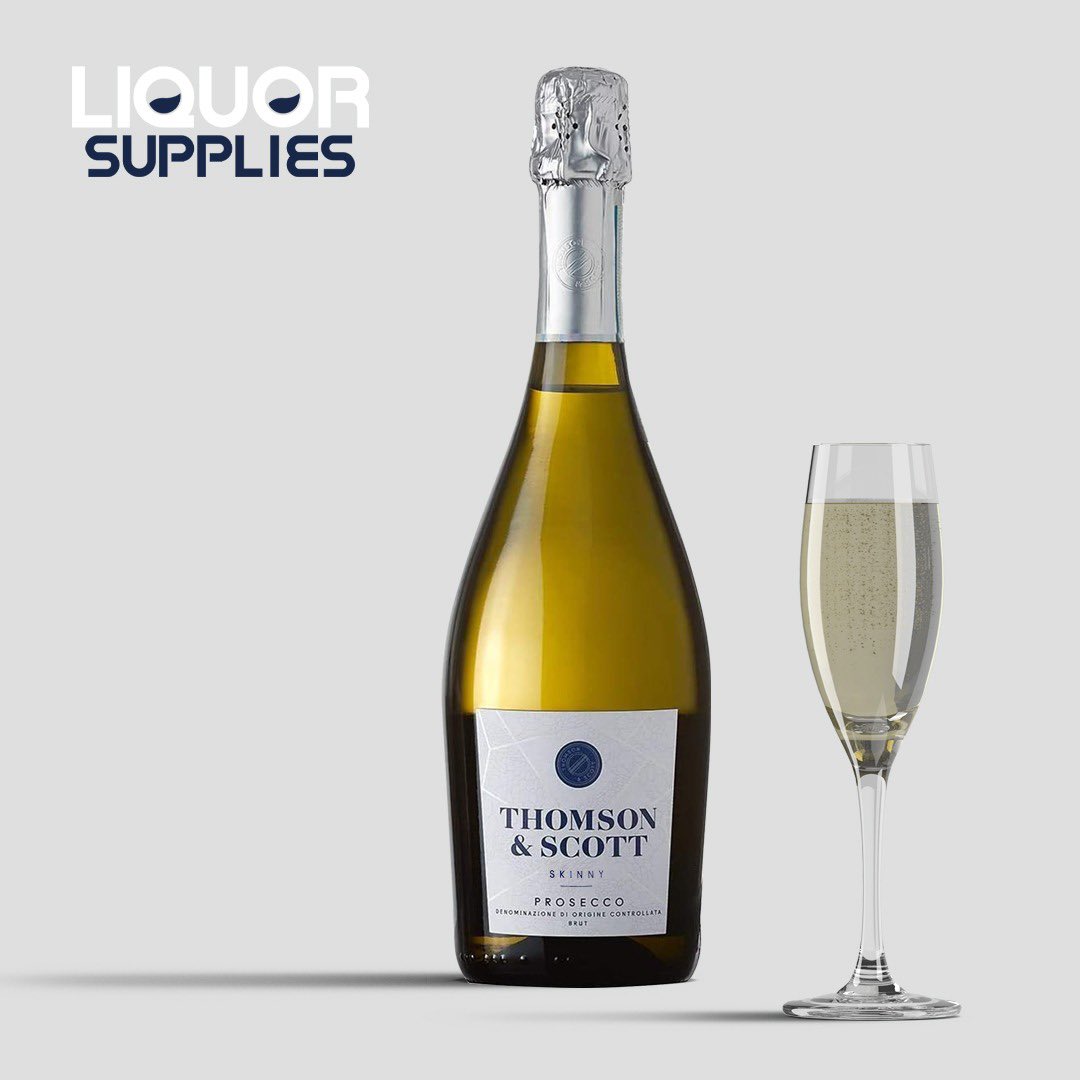 🥂**Skinny Prosecco**🥂 has arrived and NOW available in stores for $19! This Thomson &amp; Scott Skinny Prosecco is light and refreshing perfect for a summery day and has 50% less sugar! 
-
#liquorsuppliesharare #bestofbothworlds #thompson&amp;scott #skinnyprosecco #champagne #bubbly