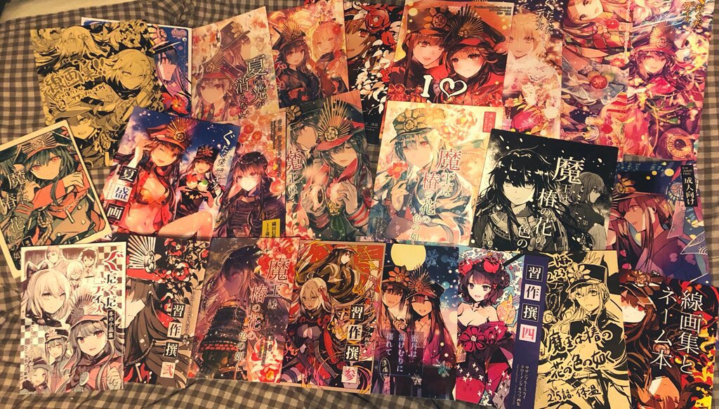 織田信長(Fate) ,織田信長 ,沖田総司 ,桜セイバー 「今更自己紹介ですが、信勝とノッブの同人誌たくさん作ったオタクです。よろしくお願い」|rioka⭐️5月コミティアとコミ1のイラスト