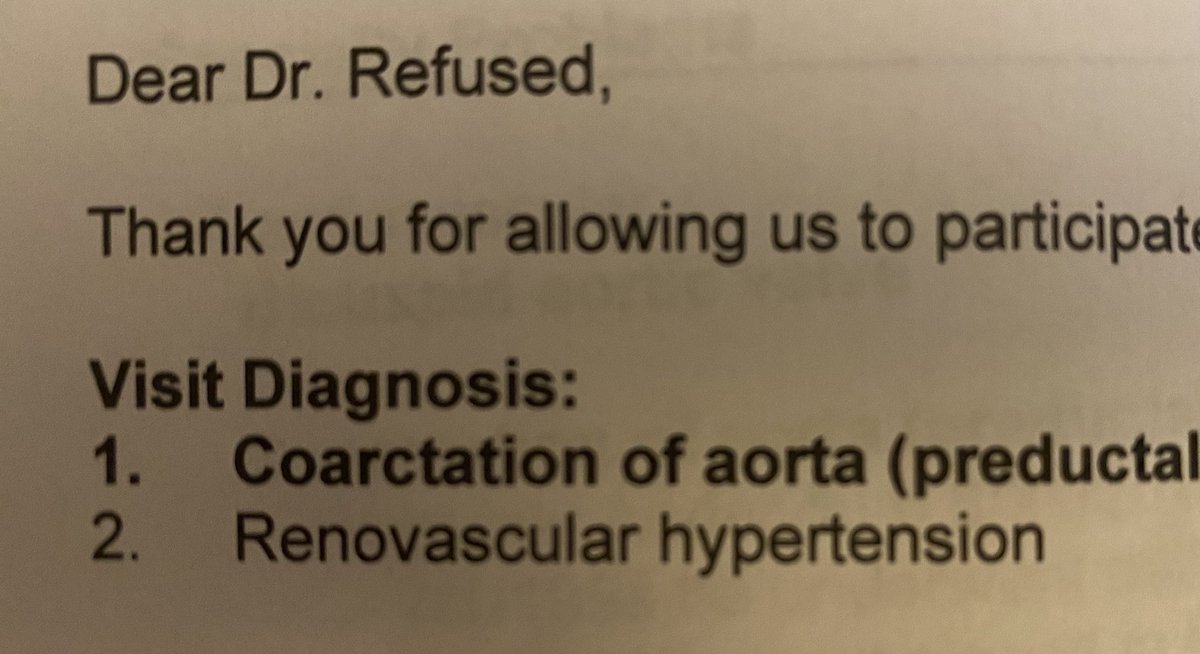 Hahaha ....kinda funny. It’s one thing to deny a test for a pt but let’s not get personal now 😅😀😂 !! #MedTwitter #healthcare <a href="/DGlaucomflecken/">Dr. Glaucomflecken</a>