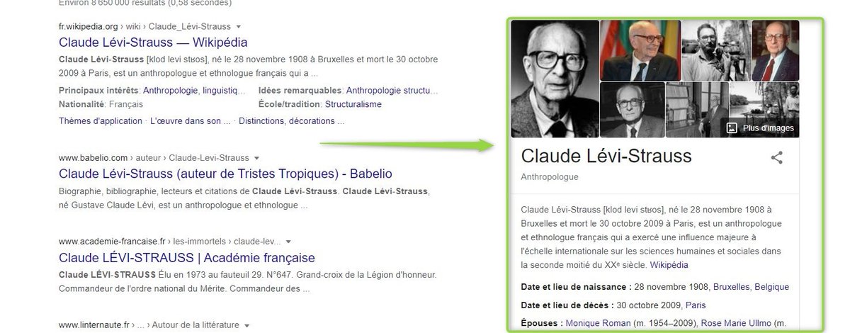 Qu’est-ce que le knowledge graph ? - seoh.fr/referencement-… préserver sa notoriété, Google ne cesse d’améliorer l’expérience de ses util...
