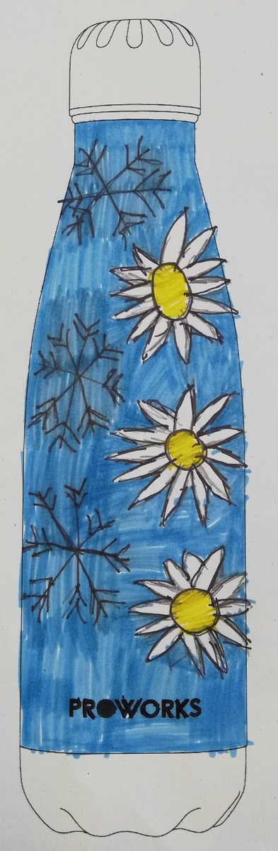 MissCarratt's tweet photo. 1. @MissIngleston and @CarrattMiss class at @CarrongrangeSch had a very creative morning designing winter inspired water bottles. @ProworksBottles #wintercompetition https://t.co/GgxexXZ6LF
