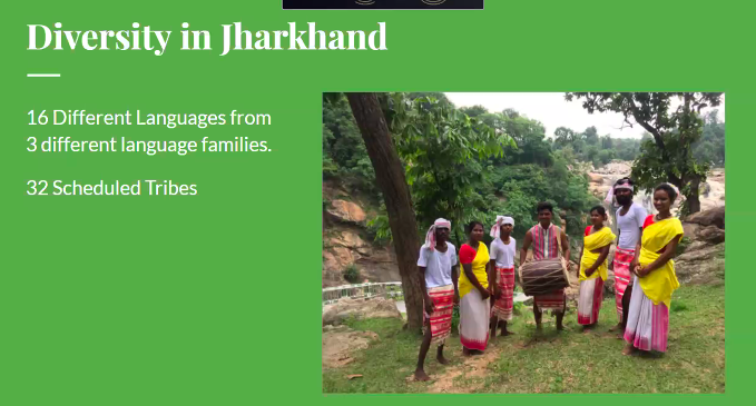 praxis_india's tweet photo. @IkirM shares the diversity of #Jharkhand, discusses the issues related to #Statehood and other aspects to introduce listeners to #NachiSeBanchi & the #Cultutral #Reawakening movement at #HeritageAtMargins organised by @ENGAGENetwork1 with @DELHI_SPA @chccept @PartnersinChang https://t.co/vNlH876QCE