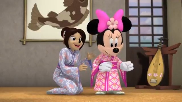 ディズニー チャンネル公式 ミッキーマウス ミックス アドベンチャー 10月18日 日 7 00 連続放送 注目の新エピソードでは 日本にやって来たミッキーが相撲勝負 ミニーちゃんは着物 でお茶会 どうぞお楽しみに