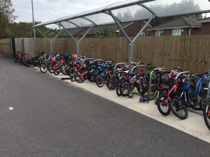 We visited  @HowardianPS earlier this year - and was blown away by the thought and positivity that had gone into their ATP. Check it out here  https://www.howardianprimaryschool.co.uk/active-journeys/Maybe that's why they have such full bike racks