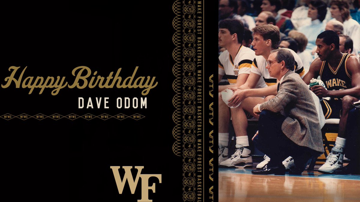 Happy birthday to the legend himself, Coach Dave Odom! 🎉