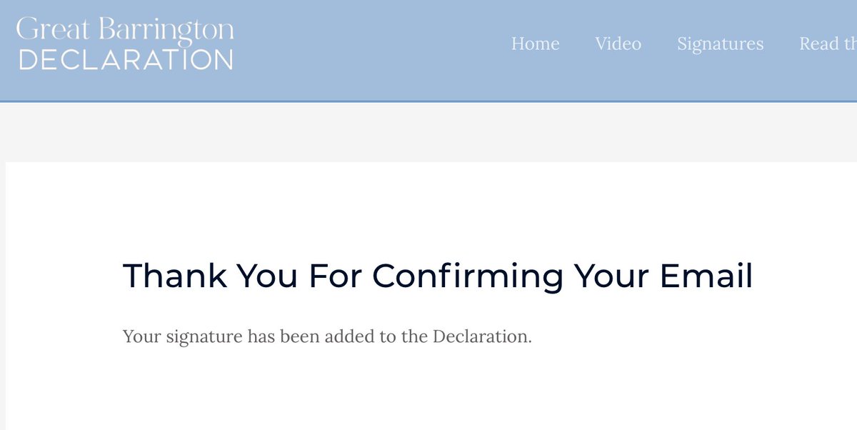 Result. And the lesson here is: Anyone who wants to masquerade as one of thousands of & #39;Medical & Public Health Scientists& #39; endorsing the Great Barrington Declaration can easily do so. Sign up now! Use fraud to support Science! /4