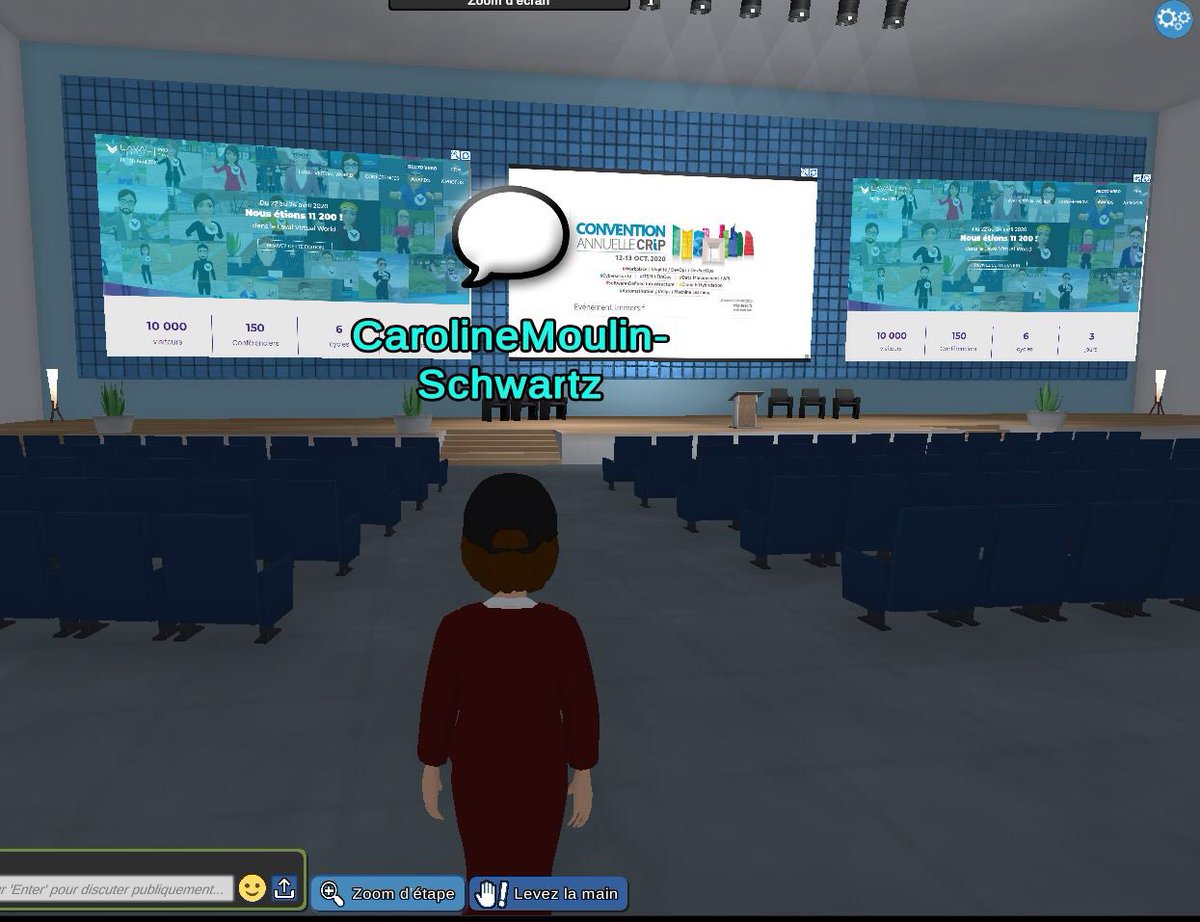CMoulinSchwartz's tweet image. Petite visite guidée avant l’ouverture de la Convention @CRiP_asso lundi matin. 
C’est dans un monde virtuel immersif 3D que l’on va se retrouver pendant 2 jours les 12 &amp;amp; 13 oct.
On y parlera #Cybersécurité avec entre autres, @rubycat_labs @wallixcom + #Hacking avec  @fs0c131y