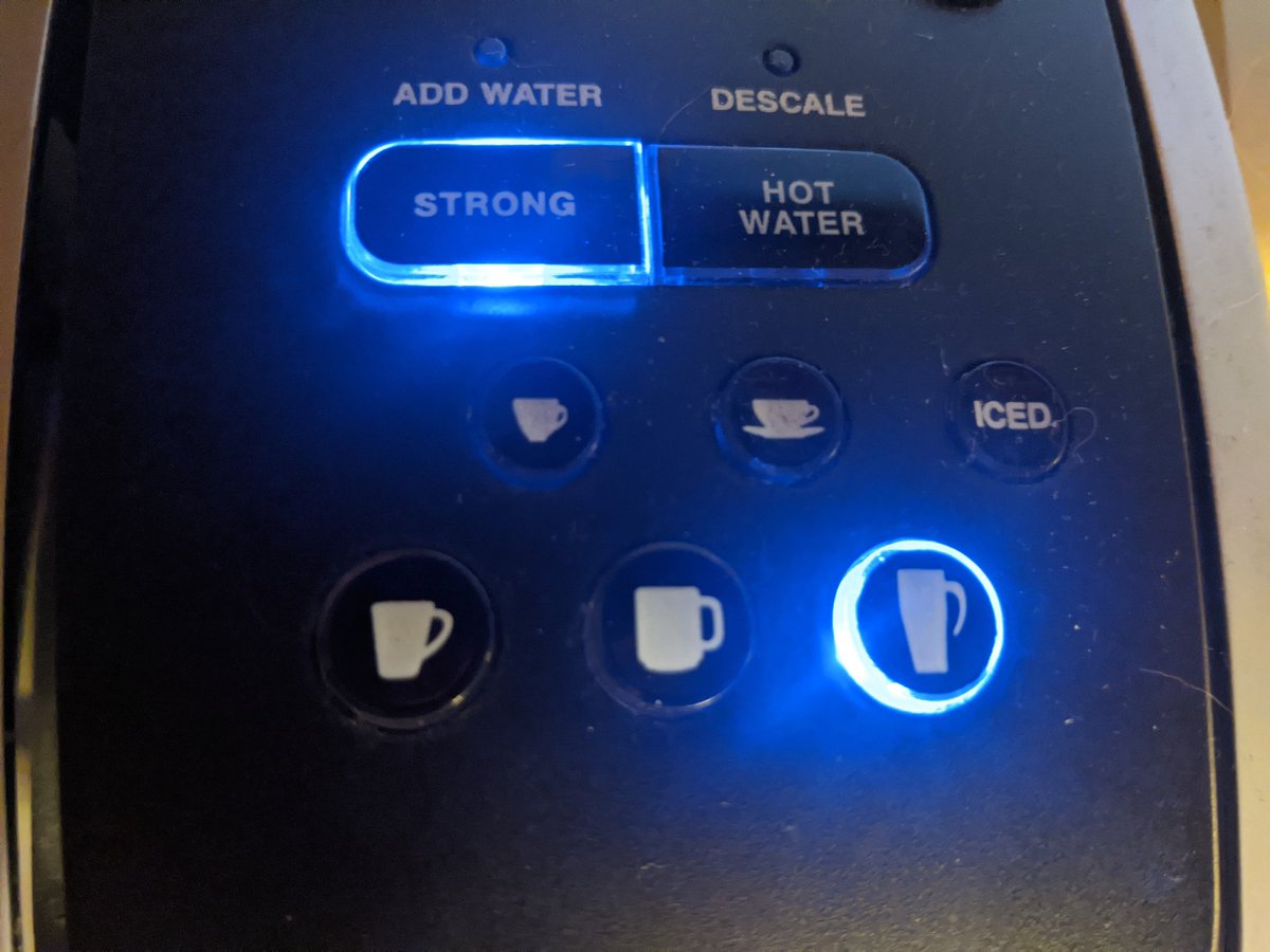 forsythemath's tweet photo. Current Keurig settings... https://t.co/J8ClJMvy2B