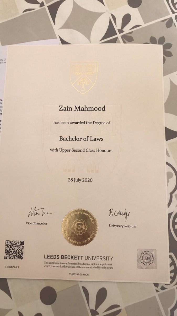 Look what finally arrived in the post today!🎉 It’s been a long journey from school @HolyFamilySixth right the way through to uni @leedsbeckett! But the journey is far from finished (hopefully)!😂 #graduate #lawgraduate