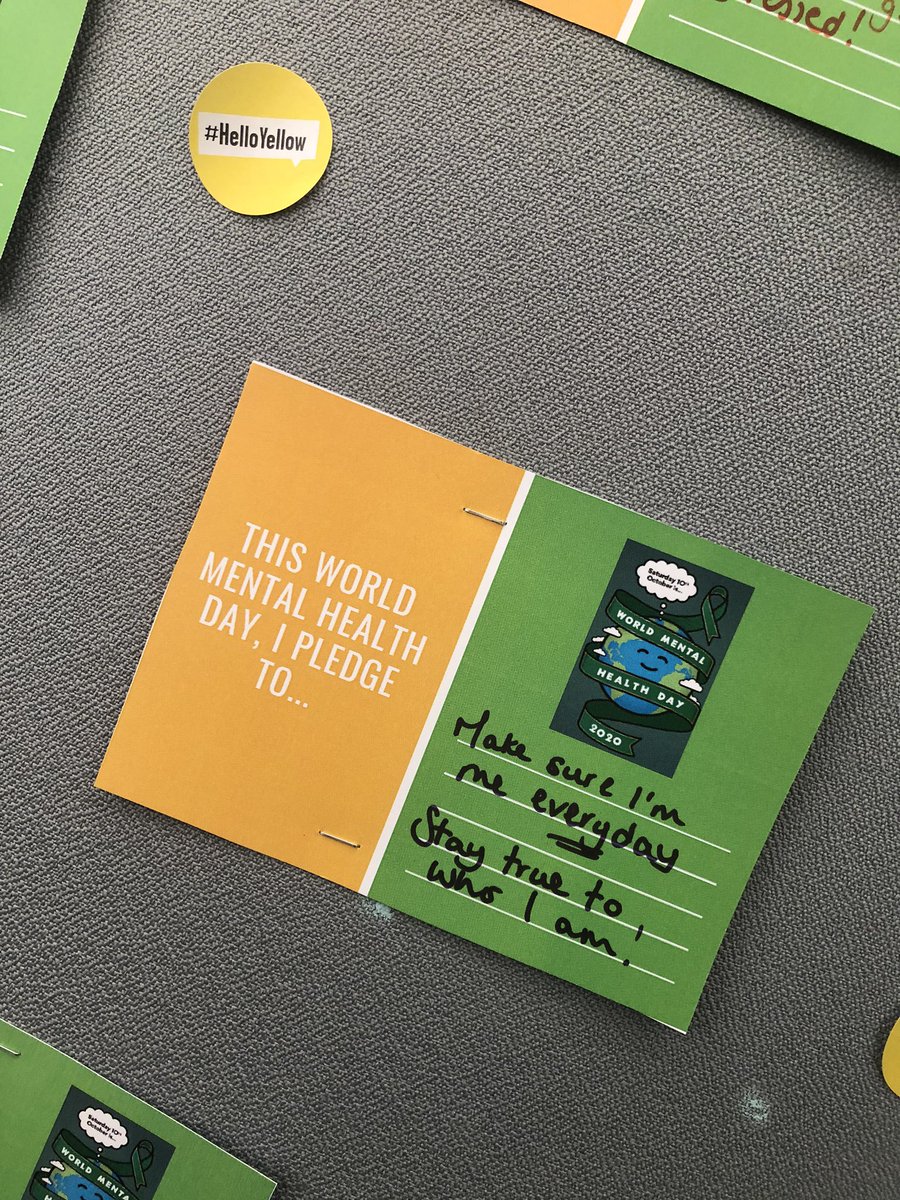 What is your pledge this mental health day? Here are some of our Student pledges. A big thank you for the well-being team for your continuous support for our students #ThisIsThePlace