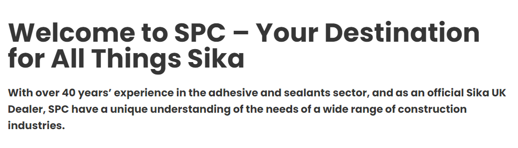 SpcSupplies's tweet photo. 𝗪𝗲𝗹𝗰𝗼𝗺𝗲 𝘁𝗼 𝗦𝗣𝗖 – 𝗬𝗼𝘂𝗿 𝗗𝗲𝘀𝘁𝗶𝗻𝗮𝘁𝗶𝗼𝗻 𝗳𝗼𝗿 𝗔𝗹𝗹 𝗧𝗵𝗶𝗻𝗴𝘀 𝗦𝗶𝗸𝗮 https://t.co/rDca5z45Qk #Sika #SikaSecure #ReadyForAction https://t.co/UHLpIA4yji