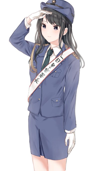 75日目。1日署長の灯織。 #風野灯織 