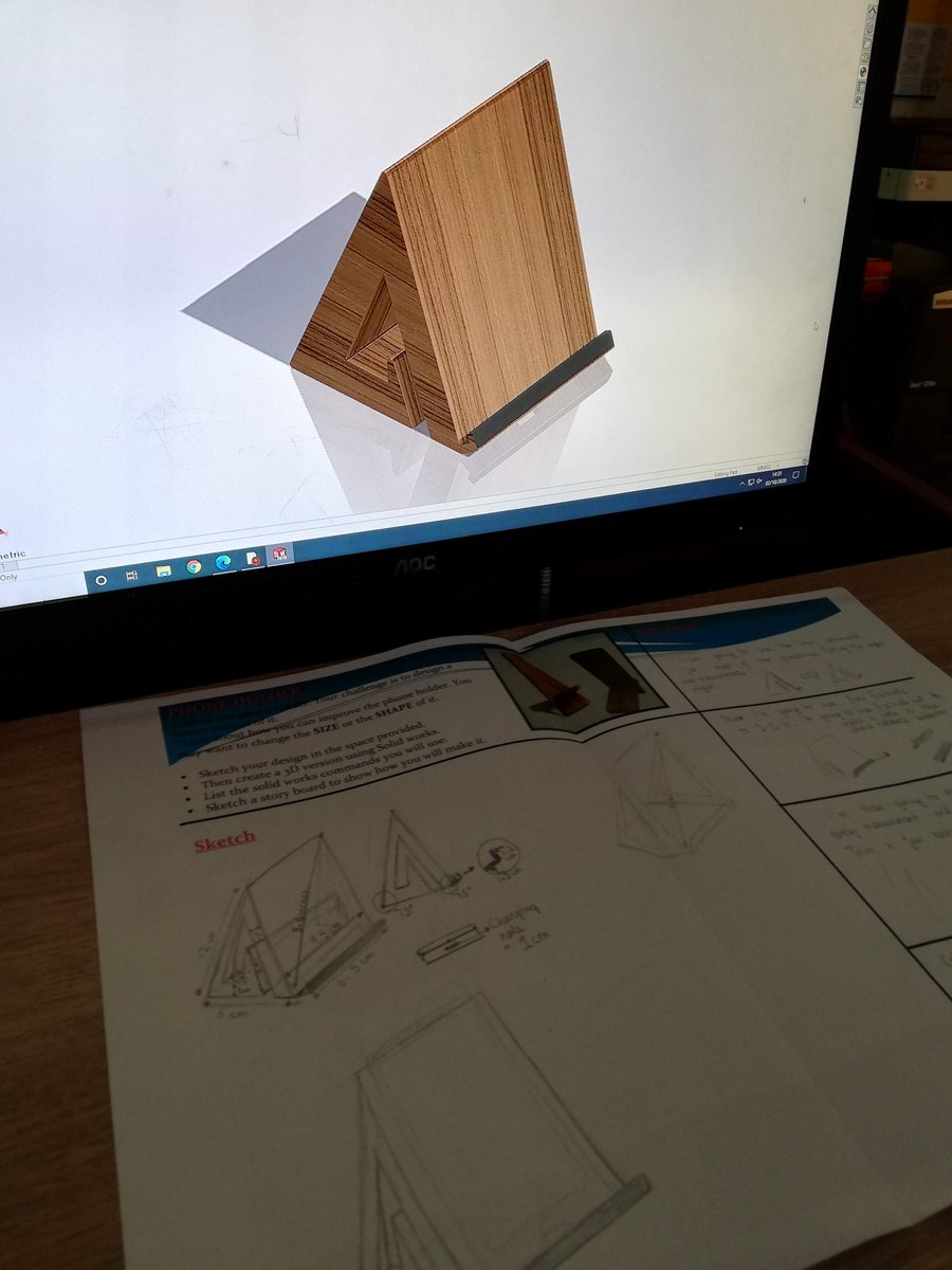 techStMacs's tweet photo. 2nd Yr Graphics:The Design process. Students tasked with re-designing and modeling a Phone holder. from idea-sketch-3D model.Lots of important skills learned. #graphics #productdesign #worldofgraphics #jct4 https://t.co/gdMv9n6BAz
