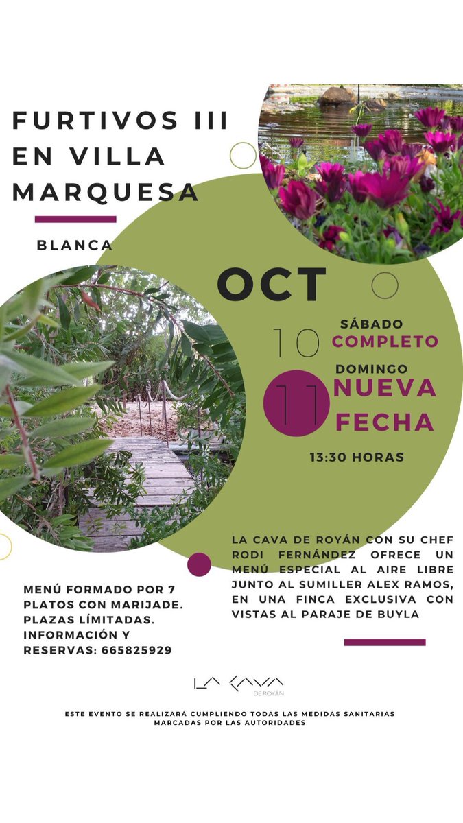 ¡Todavía quedan plazas para el servicio del domingo!

Anímate y haz tu reserva ya!!