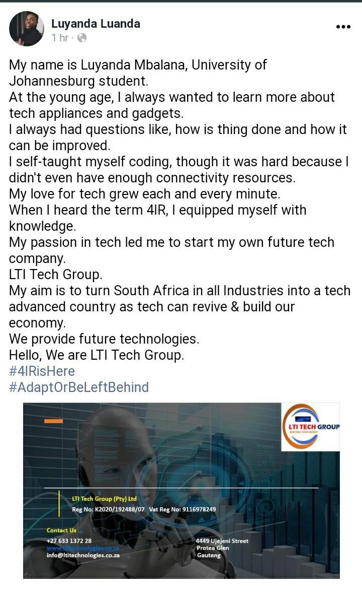 mbalanaluu's tweet image. @NYDARSA @txm1971 @SayEntrepreneur  Youth will be at the forefront. 
#4IRisHere.
#AdaptOrBeLeftBehind.