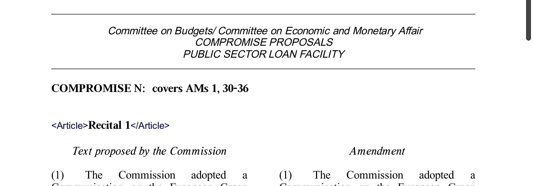 W czw. 15.10. Komisje <a href="/EP_Economics/">ECON Committee Press</a> i <a href="/EP_Budgets/">BUDG Committee Press</a> głosują w sprawie Mechanizmu pożyczkowo-grantowego w ramach Sprawiedliw.Transf.Główne grupy w <a href="/Europarl_PL/">Parlament Europejski w Polsce</a> zwiększają budżet,ale wiążą go z praworządnością i celami klim.<a href="/profMarekBelka/">Marek Belka</a> pracuje nad tym z ramienia <a href="/TheProgressives/">S&D Group</a>