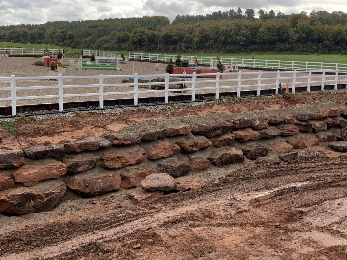 KelsallHillEque's tweet photo. LEGO for big kids!
The sandstone wall underneath the outdoor arenas, which will be the โdrive inโ to the new Centre is taking shape!!
#kelsallhillequestriancentre #kelsallhillequestrian #equestrianvenue #landtechsolutions https://t.co/G5CPGHN49j