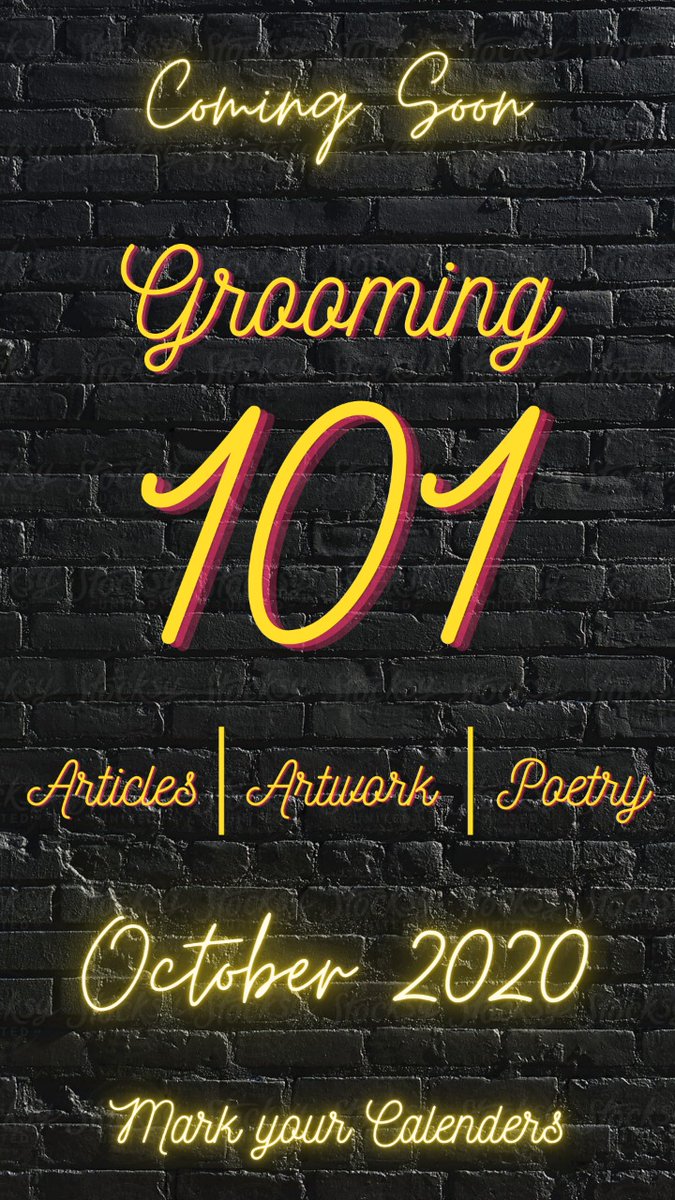 muaawin's tweet photo. The wait is almost over!
Muaawin's Volunteers'Grooming Program will release its monthly magazine "Grooming 101" for the month of October soon.
Stay tuned to view amazing art work and content. 
#MVGP #magazine #grooming #art #product #creative https://t.co/EYayax8x18