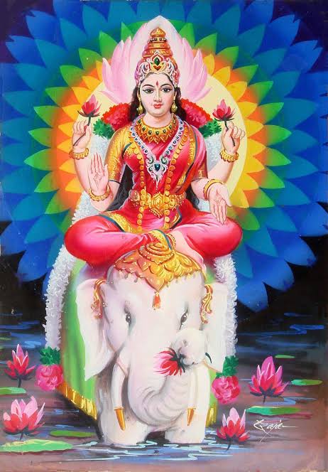Five Maha Lakshmi SthaanaPadmamSuvasini ki MaangGaja MukhaPoorna Chandrabimba Gau Prushta BhaagaKamalam
