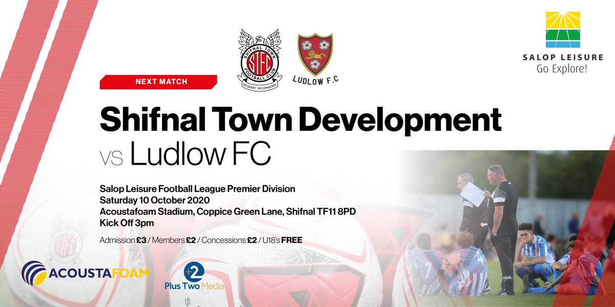 Shifnal Town Development FC (@shifnaltowndev) on Twitter photo Next up at the Acoustafoam Stadium in Shifnal..
<a href="/SalopLLeague/">Salop Leisure League</a> <a href="/ShropshireFA/">⚽️🏆Shropshire FA🏆⚽️</a>
<a href="/LudlowFC/">Ludlow Town FC</a> Next up at the Acoustafoam Stadium in Shifnal..
<a href="/SalopLLeague/">Salop Leisure League</a> <a href="/ShropshireFA/">⚽️🏆Shropshire FA🏆⚽️</a>
<a href="/LudlowFC/">Ludlow Town FC</a>