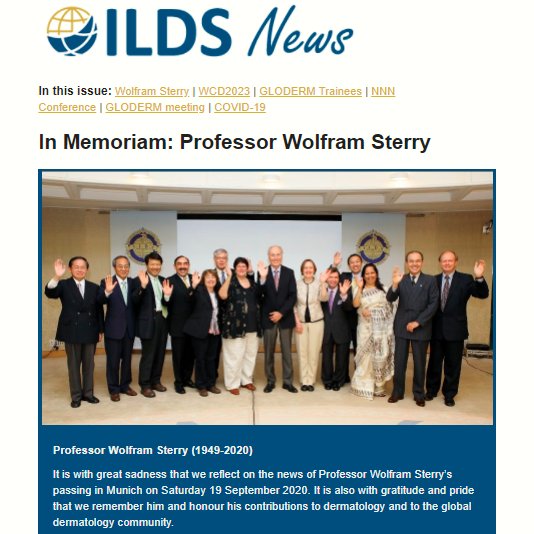 International League of Dermatological Societies (@ildsderm) on Twitter photo The new <a href="/ILDSDerm/">International League of Dermatological Societies</a> newsletter is out now. Get the latest info on our activities, including updates from <a href="/glodermalliance/">glodermalliance</a>, @wcd2023sg and <a href="/IFDerm/">International Foundation for Dermatology</a>. #newsletter #dermatology #ILDS #IFD #SkinHealth4theWorld
mailchi.mp/5044a210889c/i… The new <a href="/ILDSDerm/">International League of Dermatological Societies</a> newsletter is out now. Get the latest info on our activities, including updates from <a href="/glodermalliance/">glodermalliance</a>, @wcd2023sg and <a href="/IFDerm/">International Foundation for Dermatology</a>. #newsletter #dermatology #ILDS #IFD #SkinHealth4theWorld
mailchi.mp/5044a210889c/i…