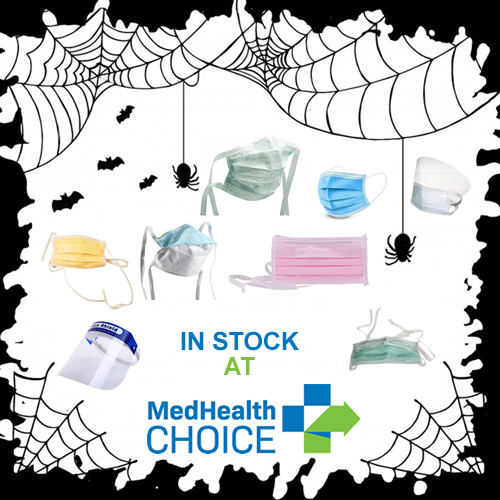 MEDHealthChoice's tweet image. Mask up in more ways than one this Halloween! Stay safe this coming holiday and check out what masks we have in stock at medhealthchoice.com/apps/omega-sea…. Please contact our sales department for inventory levels before ordering! #3M #tieon #earloop #halyard #fluidshield #fogfree #antifog