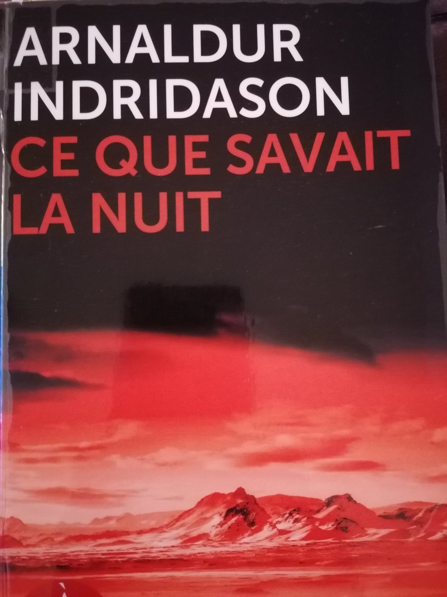 luce7445's tweet photo. #VendrediLecture ce que savait la nuit de #Indridason. Un thriller islandais évidemment ! Que de pistes et de rebondissements pour notre inspecteur préféré.. retraité ! https://t.co/naX1waky0u