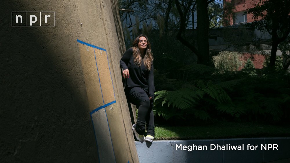 This is <a href="/evavale/">Eva Vale</a>, a visual artist from Mexico City. She's been holding "bartender hours" on Instagram where followers can book her for an hour and talk about their struggles during the pandemic.  npr.org/sections/goats…