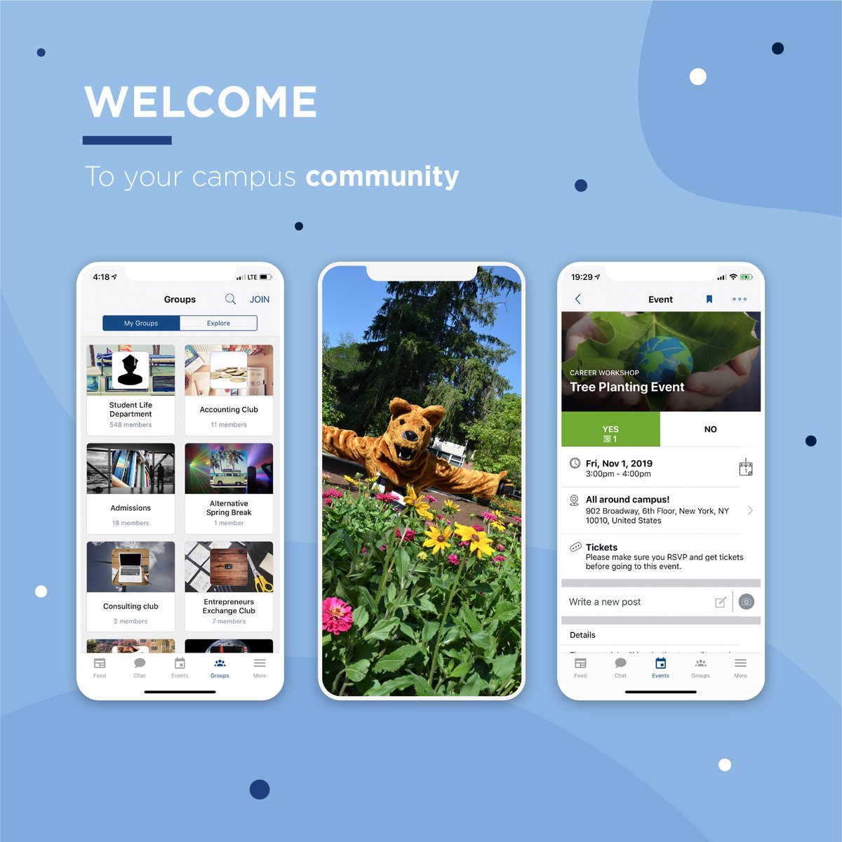 CampusGroups's tweet photo. Welcome to your new campus on-the-go, Penn State Altoona!
@PSAltoona #campusapp #campuscommunity #appdesign #studentlife #campuslife #edtech #higheredu #edtechstartup #highered #app #education #innovation #highereducation https://t.co/BekWTcpsHn