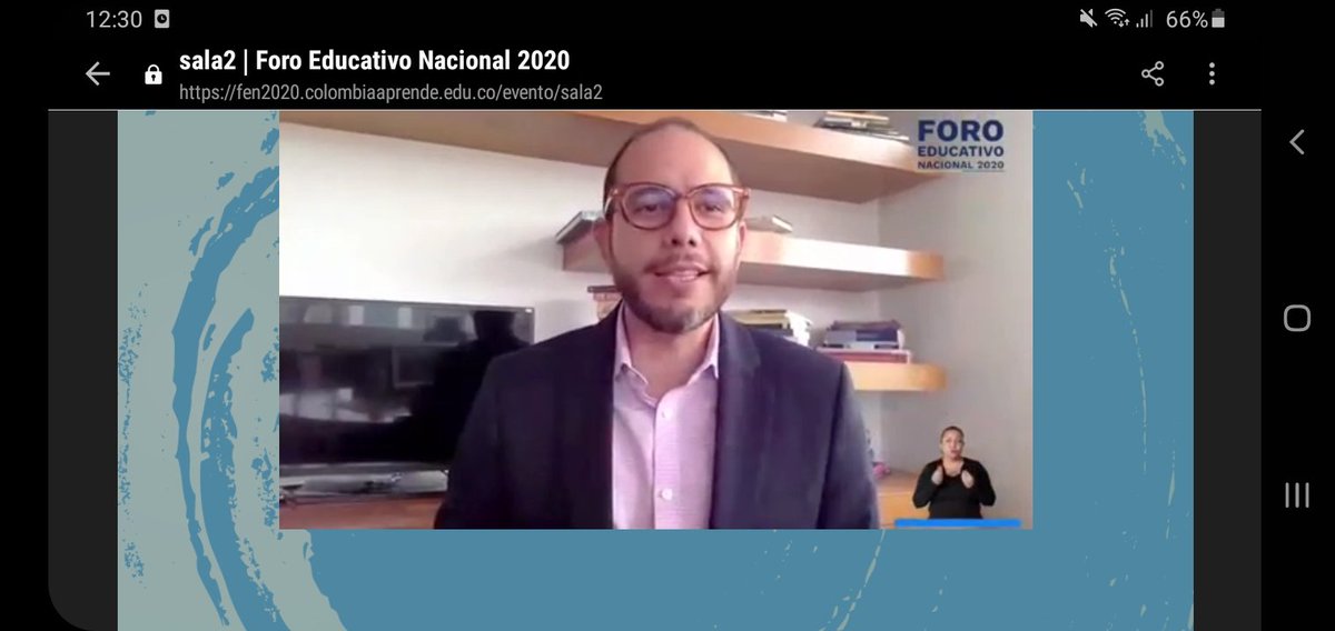 alejandrateher2's tweet photo. Los invitados del último día del #FEN2020 toman la palabra para resaltar y recordar mejorar la calidad de la educación #AprendeEnCasa #AprendizajesSignificativos #UniguajiraMaicao #3SemestreEdInfantil @jaroldiazc https://t.co/cd283j1KMg